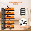 Estante vertical multicapa desmontable y plegable para tapas de ollas, estante de almacenamiento de cocina, estante de hierro multifuncional para encimera, estante de almacenamiento