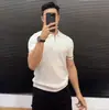 Comércio exterior fornecimento malha gelada manga curta POLO moderno verão 2026 novo estilo moderno simples elegante juvenil popular cor sólida estilo japonês