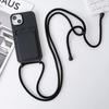 Nuevo Portatarjetas Integrado Cordón Cruzado de Silicona Adecuado para Funda de Teléfono iPhone 17 16 Pro Max Protector Suave 15