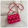 Bolso de Mano Retro de Lunares Bolso de Hombro de Moda Combinable para Mujer Primavera 2025 Nueva Llegada Bolso Cruzado Clásico de Color en Contraste