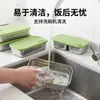 Juego de Cajas de Almacenamiento para Refrigerador, Caja para Carne Congelada, Bandeja para Preparación de Comidas Reductora de Grasa, Juego de 4 Piezas, Apto para Microondas, Plato de Cena Compartimentado de Acero Inoxidable 304