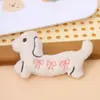 Nuevo Ins Caricatura Lindo Perro Salchicha Peluche Muñeca Dulce Colgante Cachorro Anillo para el Cabello Agarrador Accesorios para el Cabello Lote