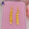 Brinco de cauda de fênix feminino banhado a ouro latão joia de ouro de imitação galvanizada entidade e-commerce transfronteiriço Fonte brincos femininos