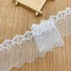 Bordado laço mancha atacado poliéster seda bordada rendas underwear jóias diy handmade malha laço