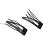 Peine negro con pinzas, simple y versátil, para flequillo lateral, flequillo frontal y peinar el cabello despeinado en la parte posterior de la cabeza