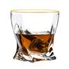 Estátua Dourada Cruzada Vidro Copo de Uísque Estilo Europeu Transparente Pintura Dourada Doméstico Bar Copo de Brandy Vidro para Cerveja