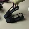 Sandalias de cuña cuadradas de gamuza retro francesas Chuyuji para mujer, zapatos elegantes y versátiles para el verano al aire libre.