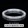 Pulseira Popular Natural de Obsidiana Transfronteiriça, Pulseira de Cristal de Material Natural de Alta Qualidade, Atacado de Joias de Jade e Ágata