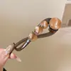 Elegante Pinza para el Cabello para Mujer, Pinza Retorcida de Alta Gama para la Parte Posterior de la Cabeza, Pasador Floral, Accesorio para el Cabello, Pinza de Pato, Pasador