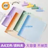 Carpeta de Archivo Tipo A4L Serie Color Macaron, Carpeta de una Sola Hoja de Gran Capacidad, Engrosada y Resistente al Desgaste, Carpeta para Documentos de Oficina para Estudiantes