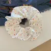 Dulce Diseño Versátil Bufanda Cuadrada de Lunares de Colores Goma para el Pelo de Lunares Alta Elasticidad Goma para el Pelo Accesorio para el Cabello Coreano