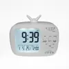 Relógio Despertador de TV Retrô Criativo Relógio Digital de Mesa para Quarto de Estudante Transmissão de Voz Presente Digital G179