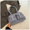 Bolsa Almofada Retrô para Mulheres 2025 Nova Bolsa de Ombro Satchel de Alta Qualidade para o Trabalho Bolsa Boston Fashion com Bolso Duplo