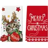 Paños de limpieza creativos con temática navideña de Amazon transfronterizos, manteles para el hogar y la cocina, paños de cocina y paños decorativos navideños