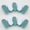 Mini Bloque Pulidor Ovalado para Manicura, Pulido de Alta Elasticidad, Pulido de Doble Cara, Bloque Esponja Ovalado de Jade