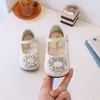 Zapatos de Princesa Estilo Coreano para Niñas Nuevas Llegadas Primavera/Verano 2026 Moda Infantil Zapatos de Cuero Sandalias Bebé Suela Suave Zapatos de Baile con Pedrería