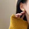 Brincos de cabaça dourada com gelo picado, brincos vintage estilo chinês novo, design de nicho, sensação elegante e de alta qualidade, novos brincos femininos