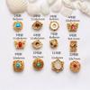 Artesanía de Oro Antiguo Oro Arena Estilo Nepalés Tibetano Pulsera Cordón Accesorios Cuentas Espaciadoras Cuentas Sueltas Accesorios de Joyería DIY Pulsera