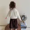Suéter para niña, nueva colección de invierno, ropa infantil, camiseta interior de punto para niñas y bebés, capa interior cálida y gruesa