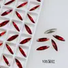 Cristal Dongzhou 11*3 Marquise Fina Fondo Puntiagudo Diamante Chapado en Plata Flash K9 Vidrio Oval Puntiagudo Joyería Accesorios para Arte de Uñas DIY