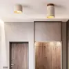 Luminária de teto amarela de travertino, famosa na internet, estilo japonês, para uso doméstico, luminária de corredor estilo creme vintage, luz de entrada de varanda, luz de corredor