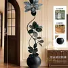 Planta Artificial Verde Black Diamond con un Toque de Lujo para Decoración de Sala de Estar, Planta de Interior Grande en Maceta, Árbol Falso y Planta Artificial