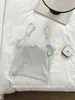 Camisola de Cuello en U para Primavera y Verano con Hermoso Diseño en la Espalda, Corte Ajustado, Versátil, con Copas Integradas, Adecuada como Prenda Base o Exterior