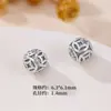 S999 Plata de Pie Plata Tailandesa Dinero de Cobre de la Fortuna Cuentas Espaciadoras Ruyi Pulsera de Cuentas Pulsera Hecha a Mano Accesorios de Joyería DIY
