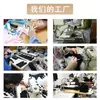 Luvas de Pressão Meio Dedo de Fibra de Cobre Atacado de Fábrica, Luvas de Esportes ao Ar Livre para Ciclismo com Silicone de Íons de Cobre nas Articulações