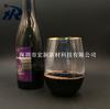 Copas de Vino de Plástico Transparentes Desechables con Borde Dorado, Copas de Vino de Plástico Transparentes sin Pie Chapadas en Oro, Copas de Vino Tinto para Bar de Vinos