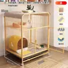 Jaula para Gatos No Ocupa Espacio Especial para Gatos Hogar Interior Nido para Gatos Casa para Gatos con Inodoro Integrado Espacio Libre Súper Grande