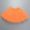Falda tutú para niños, princesa, lentejuelas, tres capas, 6 piezas, malla, gasa, tutú para niños