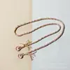 Cordón para teléfono móvil, cordón tejido en colores macarrón, correa anti-pérdida, cadena para teléfono móvil unisex, accesorio para bolso, cordón de moda