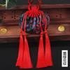 Sachet Pendente Presente para o Festival do Barco-Dragão do Ano do Cavalo, Sachet Estilo Chinês Novo Retrô, Bolsinha Vazia Estilo Antigo, Sachet Bordado com Borla de Artemísia