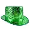 Calle. Sombrero de Decoración para Fiesta del Día de San Patricio Sombrero de Carnaval Lentejuelas Compuesto Eva Sombrero Alto Fabricante Sombrero Irlandés