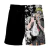 Pantalones Cortos de Verano Europeos y Americanos Dragon Ball Huo Sombra Impresos en 3D Pantalones Casuales Sueltos de Verano Pantalones de Playa para Hombre de Anime Japonés
