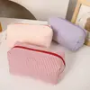 25 Novas Sacolas de Cosméticos Listradas Mais Vendidas Transfronteiriças Indianas de Mão de Grande Capacidade Conveniente para Viagem Estojo