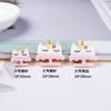 Accesorios de Resina Galletas de Unicornio Arcoíris Aceite Iluminador Mate pegamento para manualidades Funda de Teléfono Pasador Material de Correa de Cuero