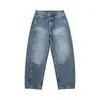 Yidao Vintage 2026 Primavera Nuevos Jeans Casuales Sueltos Estilo Retro Americano con Manchas de Pintura Lavada para Hombre