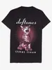 Camiseta de Algodão com Estampa Gráfica da Banda Deftones, Novo Estilo, para Homens e Mulheres, Manga Curta de Verão, Fashion, Casual, Retrô, Uso Diário