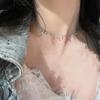 Collar con colgante de circonita estrella que combina con todo, estilo coreano, de personalidad dulce y moderna, para mujer, de lujo, ligero, de nicho, de alta calidad, con cadena de clavícula.