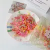 Gomas de Pelo de Goma Gruesas de Colores Coreanas Empacadas al por Mayor Alta Elasticidad No Daña el Cabello Bebé Desechables para Niños y Niñas