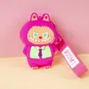 Cartera pequeña Labubu para niños de silicona, pequeño regalo, llavero, colgante, lindo regalito para máquina de garra, en stock