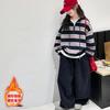 Moletom Feminino Primavera e Outono 2025 Novo Estiloso Tendência Roupa de Outono Infantil para Meninas Crianças Maiores Top Fresco de Outono