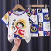 Pijamas de verano para niños, ropa fina de manga corta para el hogar, traje grande de verano para niños y bebés, traje con aire acondicionado