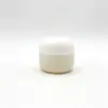 Set de cuidado de la piel en cápsulas mate con degradado simple y de alta gama en stock, frasco de crema de vidrio de 50 g, materiales de embalaje del fabricante de origen