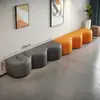 Sofá Blando con Forma de Ola para Jardín de Infancia, Banco Largo con Forma Especial para Vestíbulo de Institución de Capacitación, Taburete para Cambiarse los Zapatos para Centro de Educación Temprana Infantil