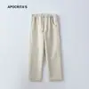 Pantalones Deportivos Casuales de Lana Transfronterizos Apo para Hombre en Invierno Gruesos Holgados Rectos Versátiles Elásticos con Cordones