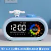 Reloj despertador auténtico lindo de Sanrio Temporizador para dormitorio de estudiante Dispositivo de despertador Volumen alto Modelo de carga visual Reloj
