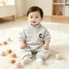 Mono de Primavera para Bebé Ropa Versátil para Bebé Ropa de Otoño e Invierno Body con Felpa Mameluco Mono de Bebé Estilo Otoño e Invierno